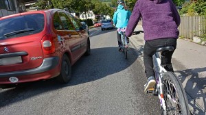 Veloverkehrs-Situation in Belp