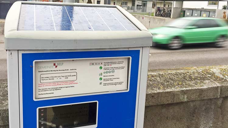 Parkbussen Parkuhr Belp